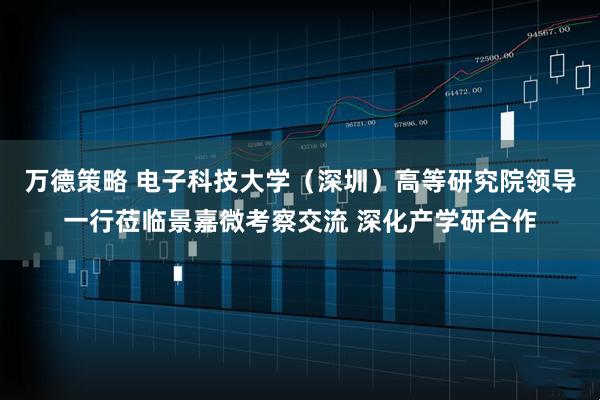 万德策略 电子科技大学（深圳）高等研究院领导一行莅临景嘉微考察交流 深化产学研合作